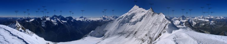 Panoramski razgled z vrha Bishorna. Foto: Ph. Rick B. Vir: summitpost.org