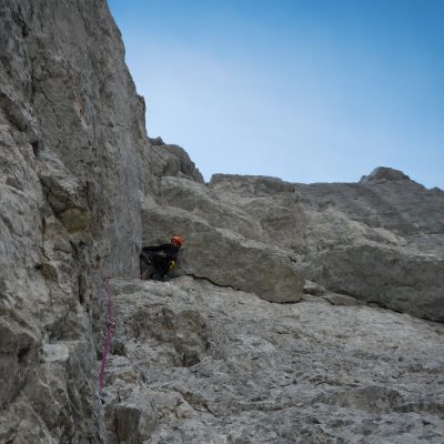 Janez pod »giljotino« v Obrazu Sfinge. Triglav – Obraz Sfinge 31.8.2013