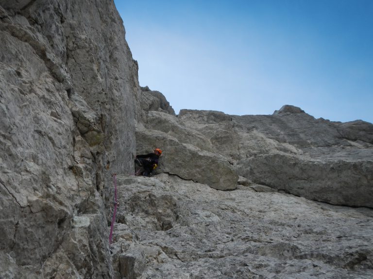 Janez pod »giljotino« v Obrazu Sfinge. Triglav – Obraz Sfinge 31.8.2013