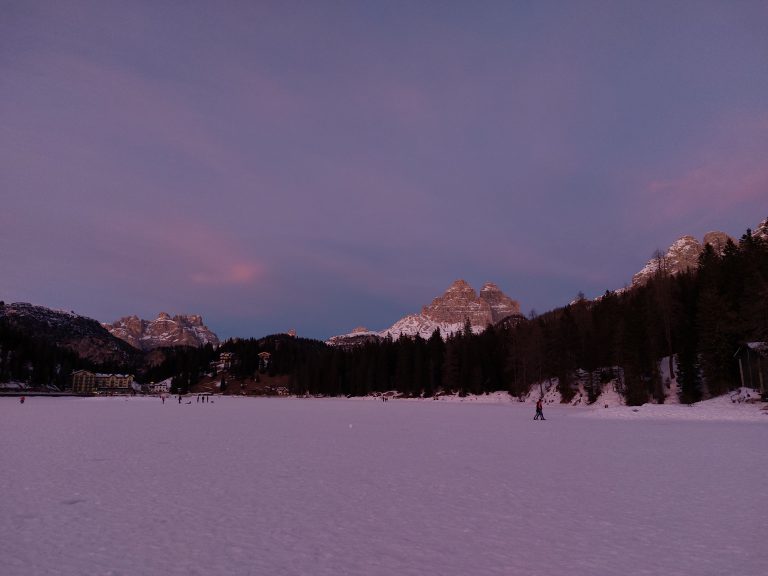 Večerni Lago Misurina.